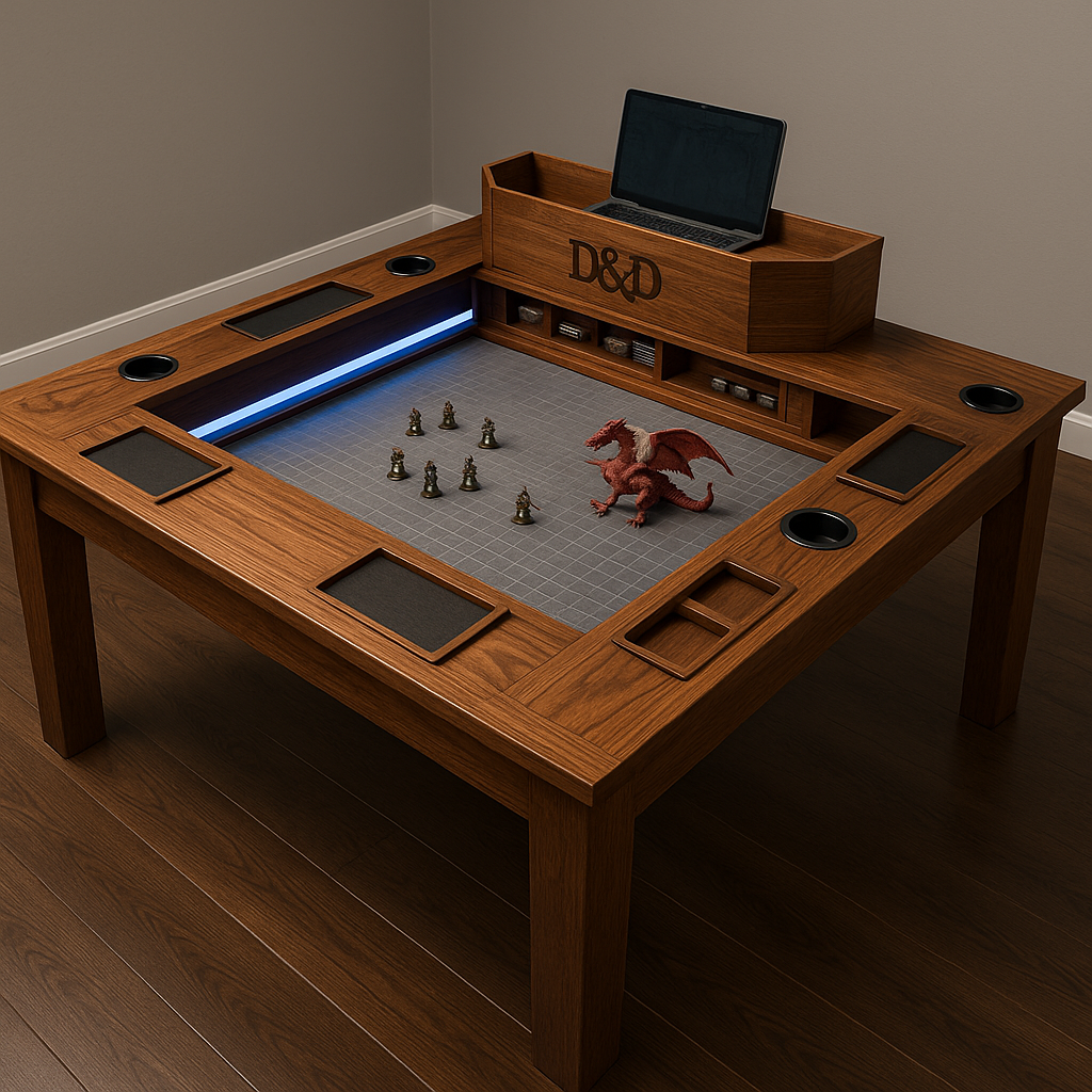 ChatGPT Image 17. nov. 2025, 01_07_27 Fullskala Dungeons & Dragons Bord – Den ultimate spillopplevelsen - Bilde 1