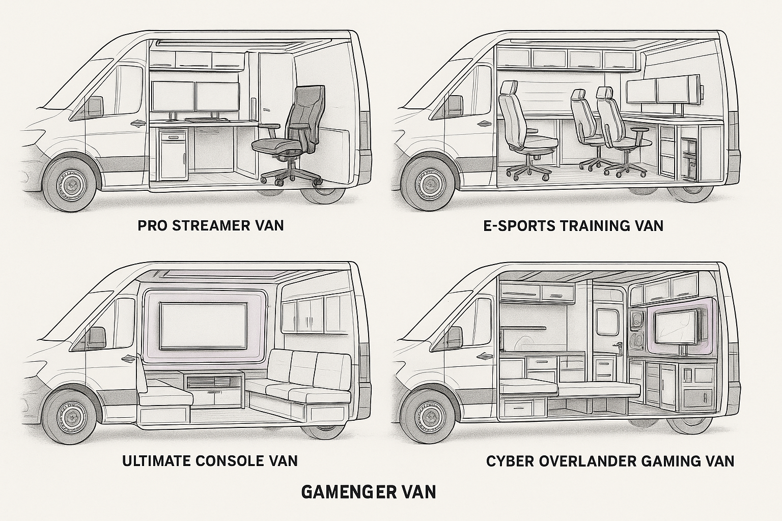 GamerVanIll Gaming Van-konsepter - Bilde 1