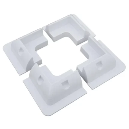 Festebraketter 4 hvite hjørner