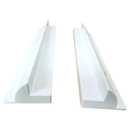 Festebraketter 52 cm, 2 stk hvite